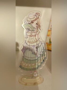 Anime Character Acrylic Stand - Pastel Green Dress